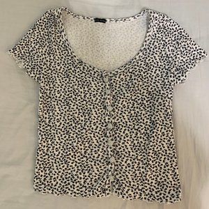 Brandy Melville Zelly Floral Top